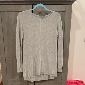 Joan Vass Gray Crew Neck Sweater